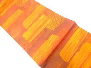 リサイクル 抽象模様織り出し名古屋帯